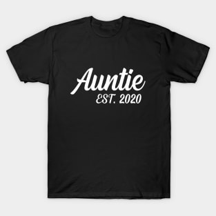 Auntie Est 2020 Birthday Aunt Tee T-Shirt